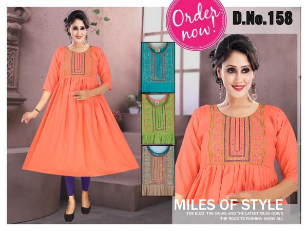 Trendy Ft 158 Rayon Designer Exclusive Kurti Collection